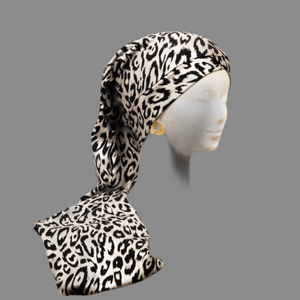 Black Leopard Braid Scarf Haircare