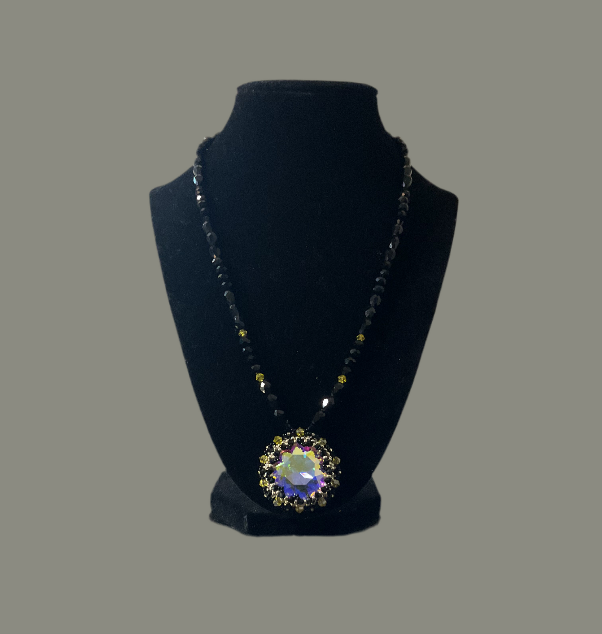 The Giavonni Necklace is a fun, sophisticated piece that looks elegant with a hint of Luxury 