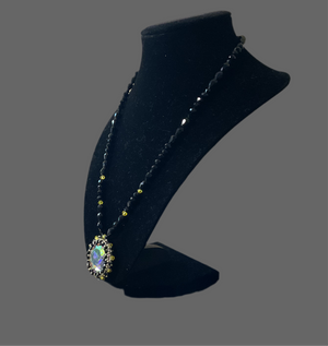 The Giavonni Necklace is a fun, sophisticated piece that looks elegant with a feel of Luxury.